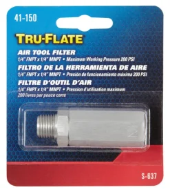 Tru-Flate Steel Air Coupler 1/4 in. FNPT x 1/4 in. MNPT in.