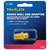 Tru-Flate Brass Ball-End Adapter 1/4 in. Male 1 pc