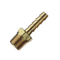 Tru-Flate Brass Barb Hose Fitting 1/4 in. Male 1 pc