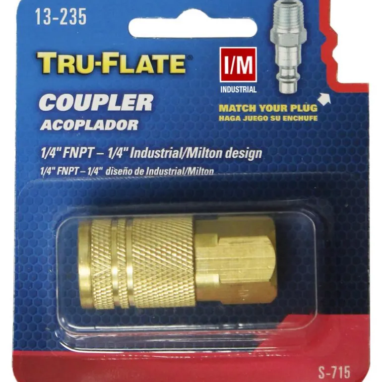 Tru-Flate Brass Quick Change Coupler 1/4 in. Female 1 pc.