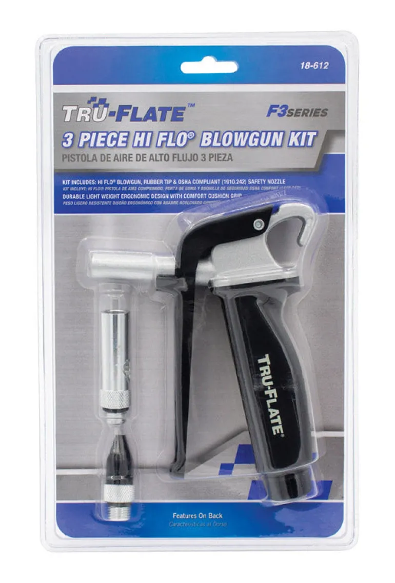 Tru-Flate HI FLO Aluminum Air Blow Gun 1/4 in. FNPT
