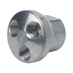 Tru-Flate 3-In-One Brass 3-Way Manifold 1/4 in. 1 pc