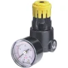 Tru-Flate Plastic/Steel Mini Regulator with Gauge 1/4 in. NPT 160 psi 1 pc