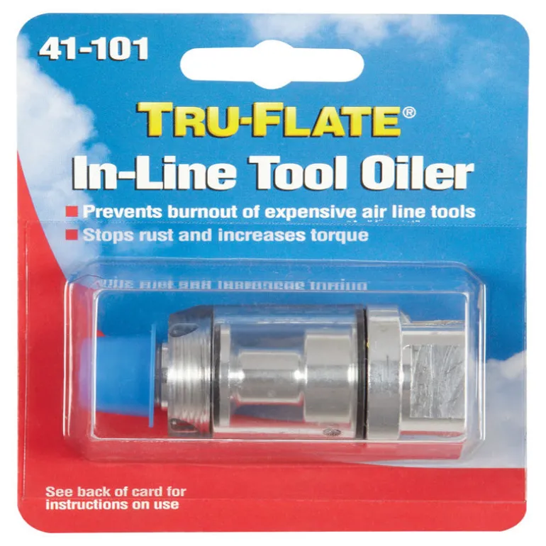 Tru-Flate Steel Air Coupler 1/4 in. Female X 1/4 in. Male 1 pc
