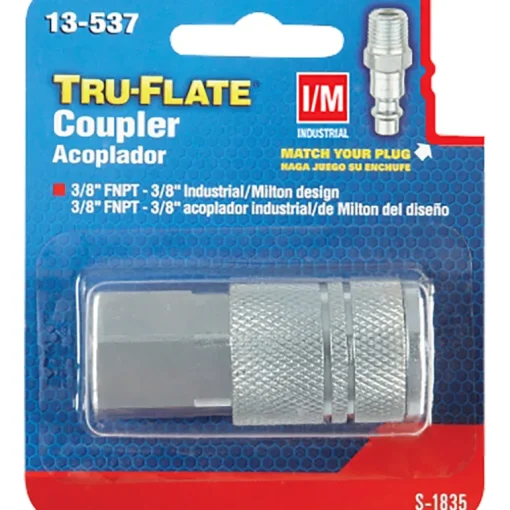 Tru-Flate Steel Quick Change Coupler 3/8 in. Female 1 pc