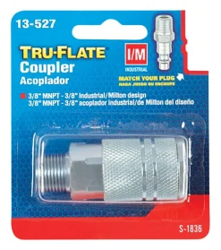 Tru-Flate Steel Quick Change Coupler 3/8 in. Male 1 pc