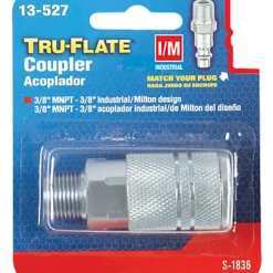 Tru-Flate Steel Quick Change Coupler 3/8 in. Male 1 pc