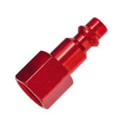 Tru-Flate Tru-Match Aluminum I/M Style Plug 1/4 in. Female 1 pc. (Pack of 10)