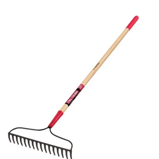 Truper Tru-Tough 59.75 in. 16 Tine Steel Bow Rake Wood Handle (Pack of 6)