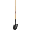 Truper Tru-Tough 54.25 in. Steel Round Garden Shovel Wood Handle