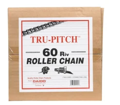 Tru-Pitch Daido Steel Roller Chain 1/4 in. D X 1 in. L No. 60