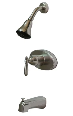 Tub-Shower Valve Single Lever Non-Metallic Anti-Scald Tub/Shower Diverter Nickel