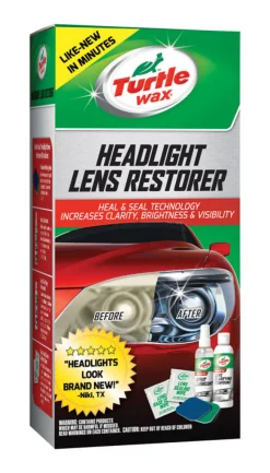 Turtle Wax Glass/Metal/Plastic Headlight Restorer Kit