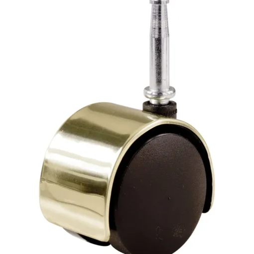 TWIN CASTER BLK 75LB 2"D