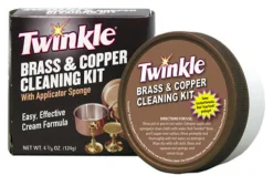 Twinkle Brass & Copper Cleaning Kit with Applicator Sponge, 4.4 oz. (Pack of 12)