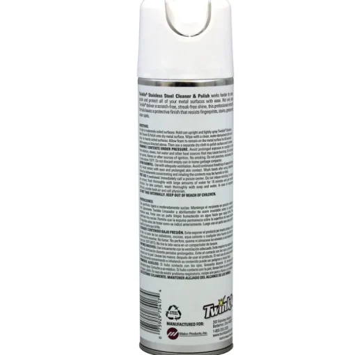 Twinkle Fresh Clean Scent Stainless Steel Cleaner 17 oz. Aerosol (Pack of 6)