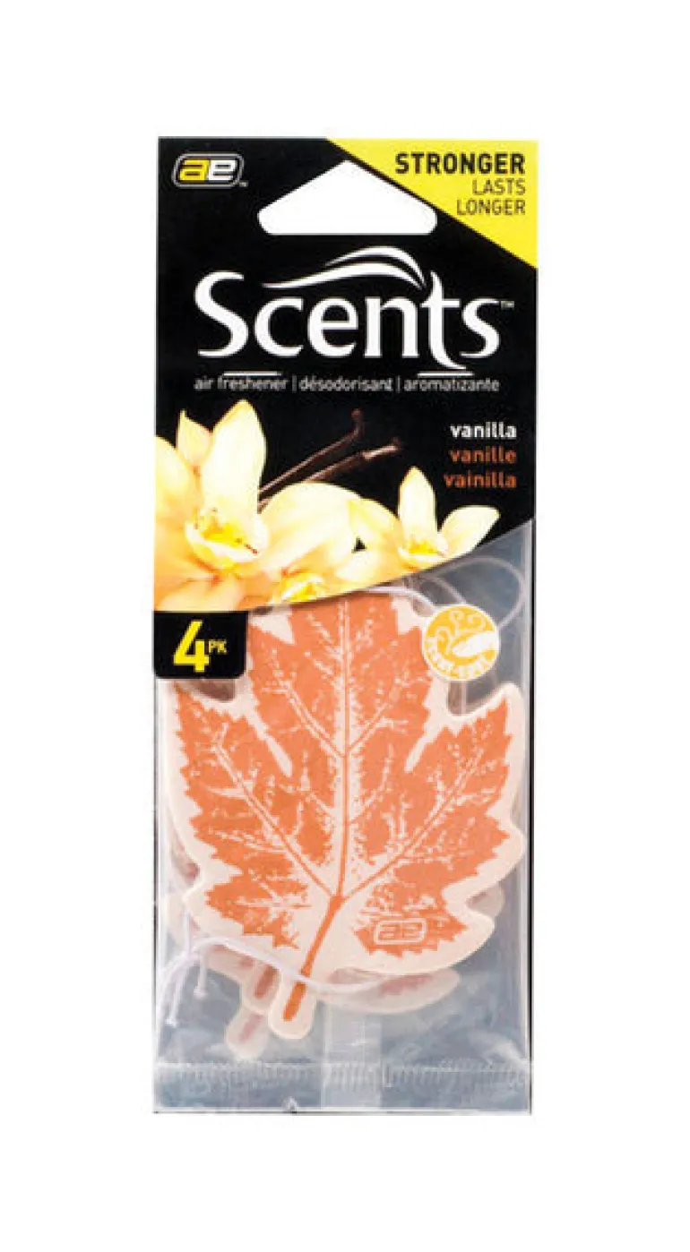 Ultra Norsk Leaf Scents Vanilla 4 pk Car Air Freshener (Pack of 6)
