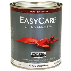 Ultra Premium Exterior Latex Paint, Flat Deep Base, 1-Qt. (Pack of 4)