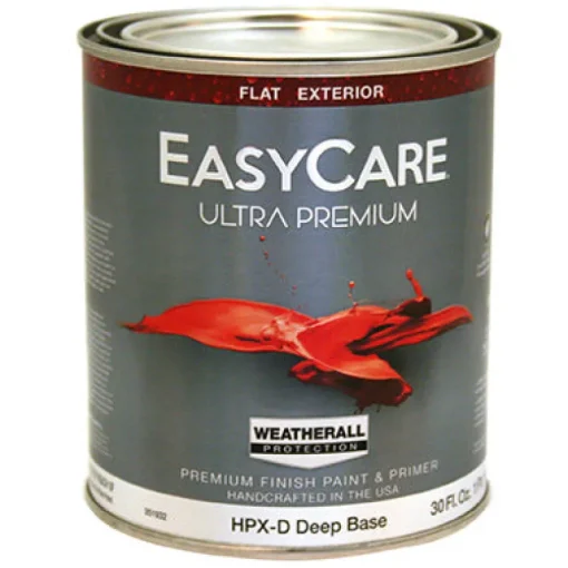 Ultra Premium Exterior Latex Paint, Flat Deep Base, 1-Qt. (Pack of 4)