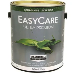 Ultra Premium Exterior Latex Paint, Semi-Gloss White, 1-Gal. (Pack of 4)