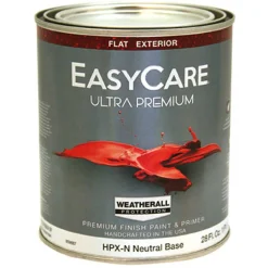 Ultra Premium Exterior Latex Paint, Flat Neutral Base, 1-Qt. (Pack of 4)