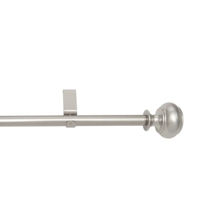 Umbra Dorset Nickel Silver Drapery Curtain Rod 28 in. L X 48 in. L