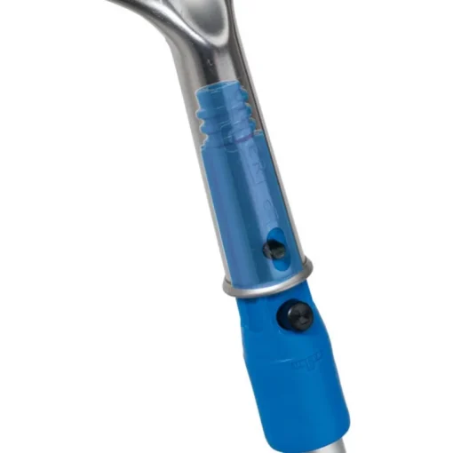 Unger Connect & Clean Telescoping 4-8 ft. L X 1 in. D Aluminum Extension Pole Silver/Blue