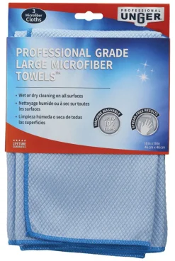 Unger Professional Grade Microfiber Cleaning Towel 18 in. W X 18 in. L 3 pk