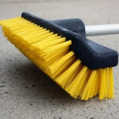 Unger Yellow Synthetic Bristle Pro Bi-Level Scrub Brush 10 L x 5 W in.