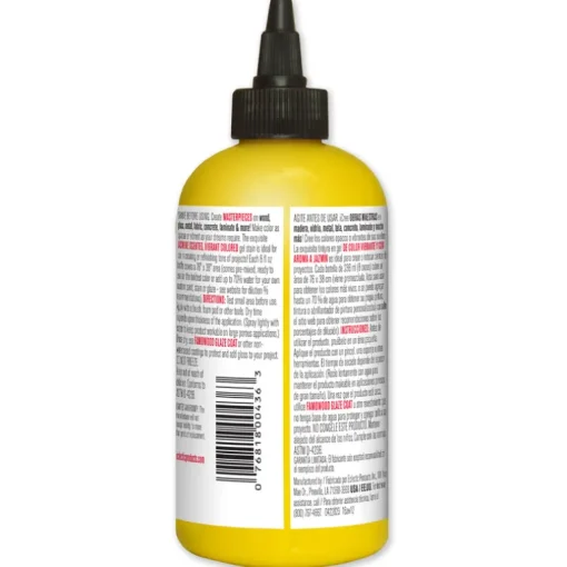 Unicorn Spit Flat Yellow Gel Stain and Glaze 8 oz. (Pack of 6)