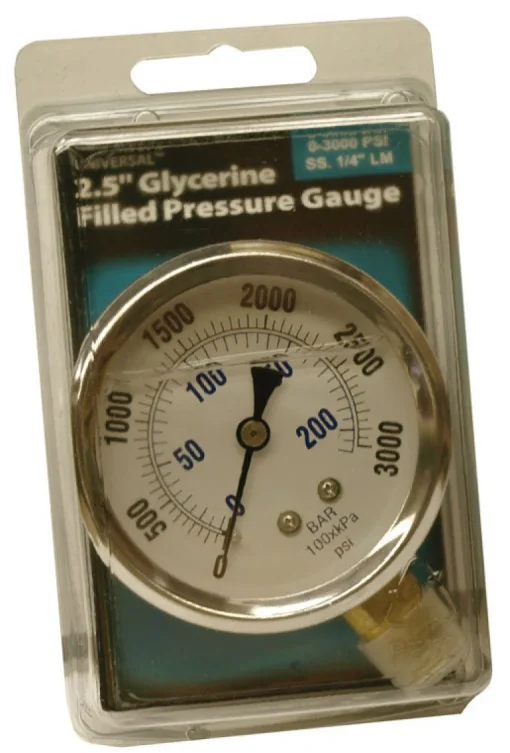 Universal Pressure Gauge 3000 psi