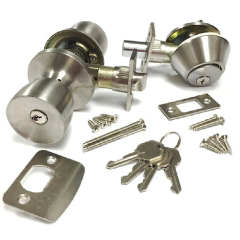 US Hardware RV Knob and Deadbolt Door Lock Set 1 pk