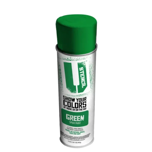 U-Stencil Matte Green Spray Paint 17 oz. (Pack of 6)