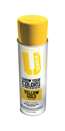 U-Stencil Matte Yellow Gold Spray Paint 17 oz. (Pack of 6)