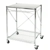 UTILITY CART SS GRY 38"H