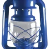 V & O Blue Lantern 12 in. H X 5-1/2 in. W X 11 in. L 1 pk