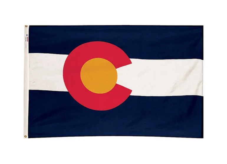 Valley Forge Colorado State Flag 36 in. H X 60 in. W