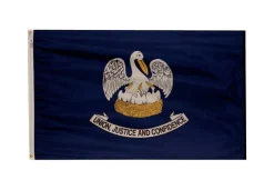 Valley Forge Louisiana State Flag 36 in. H X 60 in. W