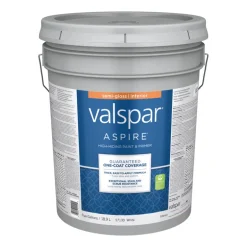 Valspar Aspire Paint Acrylic Interior Semi Gloss White 5 Gl 0 Voc