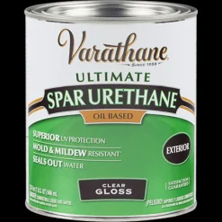 Varathane 242180H 1 Quart Crystal Clear Spar Urethane Exterior Oil Based Gloss (Pack Of 2)