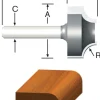 Vermont American 1 in. D X 1/4 in. X 1 in. L Carbide Tipped Ovolo Router Bit