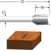 Vermont American 1/2 in. D X 1/2 x 1/2 in. X 1-1/2 in. L Carbide Tipped Hinge Mortise Router Bit