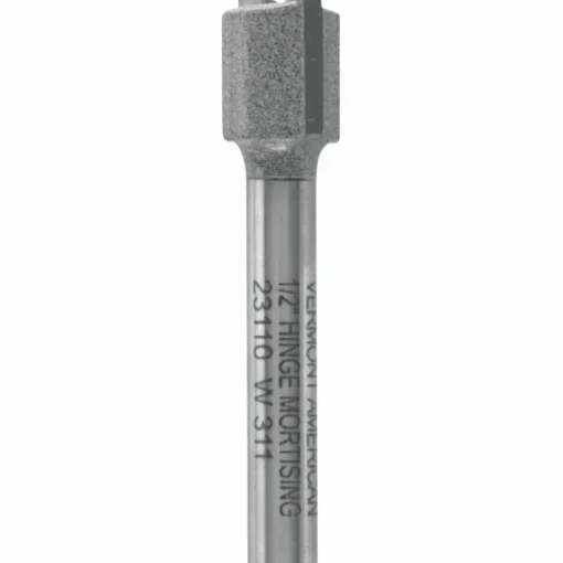 Vermont American 1/2 in. D X 1/2 x 1/2 in. X 1-1/2 in. L Carbide Tipped Hinge Mortise Router Bit