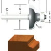 Vermont American 1-1/2 in. D X 1/4 in. X 2-1/4 in. L Carbide Tipped Ogee Router Bit