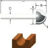 Vermont American 1/2 in. D X 1/2 in. X 1-3/8 in. L Carbide Tipped Core Box Router Bit