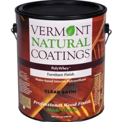 Vermont Natural Coatings PolyWhey Satin Clear Water-Based Furniture Finish 1 gal. (Pack of 4)