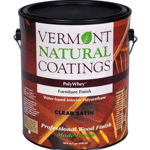Vermont Natural Coatings PolyWhey Satin Clear Water-Based Furniture Finish 1 gal. (Pack of 4)