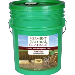Vermont Natural Coatings PolyWhey Semi-Transparent Acorn Brown Water-Based Penetrating Waterborne (Pack of 4)
