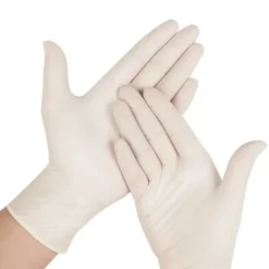 Vertak Latex Disposable Gloves Small White Powder Free 100 pk