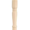 Waddell 6 in. H Traditional Pine Table Leg